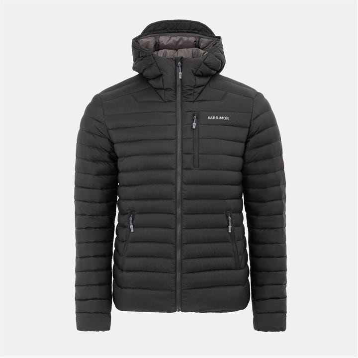 Karrimor Men' Black Alpiniste Wind Resistant Duck Down 600 Fill Power Down Jacket in Size S, Sports Direct