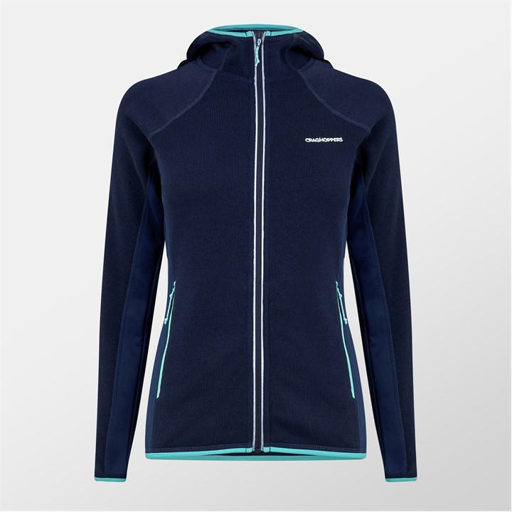 Craghoppers Women's Blue Crag Mannix Full-Zip Fleece Fabric in Size 6, Sports Direct