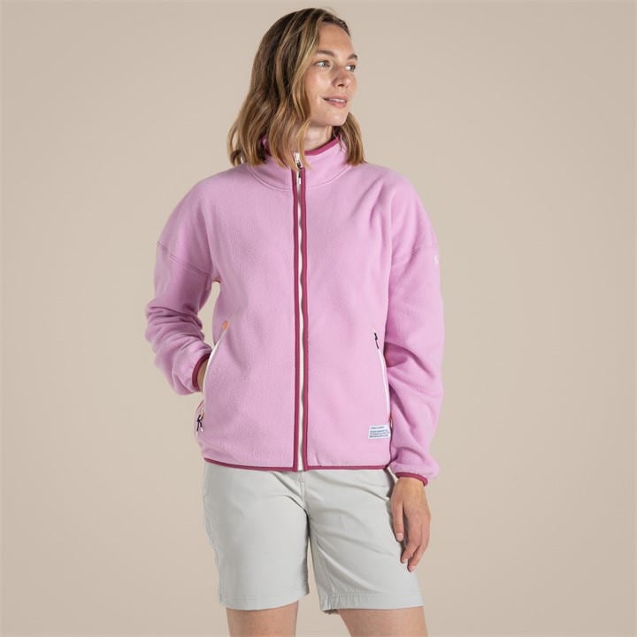 Craghoppers Women's Purple Renu Full Zip Fleece in Size 14, Sports Direct
