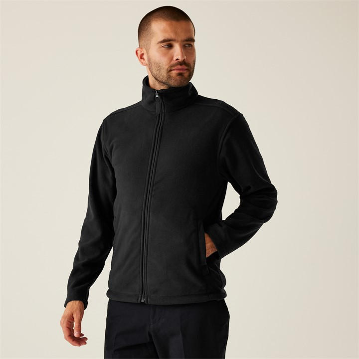 Regatta Men' Black Micro Full Zip Fleece in Size S, Sports Direct
