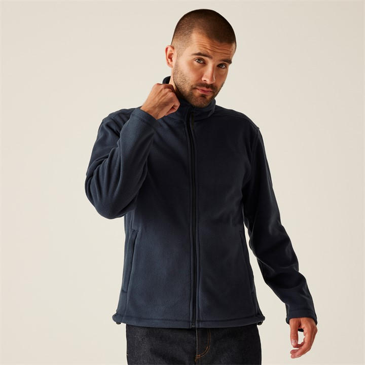 Regatta Men's Blue Micro Full Zip Fleece in Size L, Sports Direct