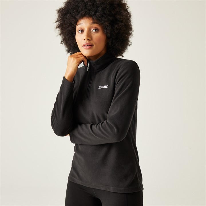 Regatta Women's Black Sweethart Half Zip Fleece in Size 16, Sports Direct