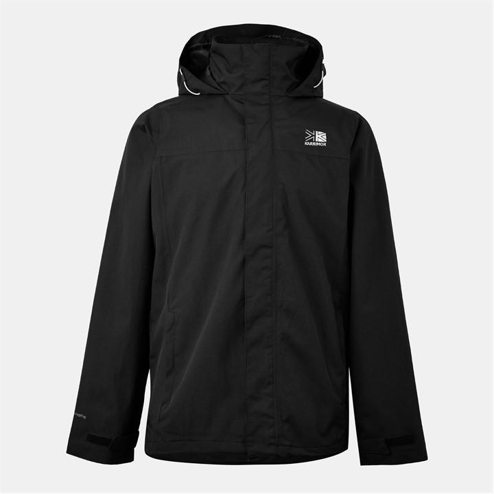 Karrimor Men's Black Waterproof Weathertite 3 In 1 Jacket in Size M, Sports Direct