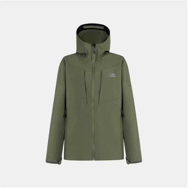 Khaki - Karrimor - Mens Alpiniste Water Resistant Windproof Long Sleeve Softshell Jacket