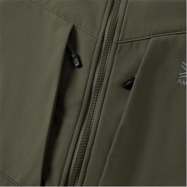 Khaki - Karrimor - Mens Alpiniste Water Resistant Windproof Long Sleeve Softshell Jacket