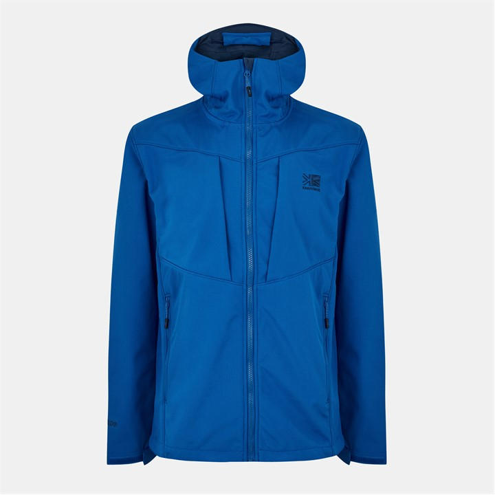 Karrimor Men's Blue Alpiniste Water Resistant Windproof Long Sleeve Softshell Jacket in Size XL, Sports Direct