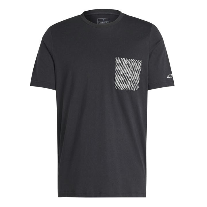 Adidas Men's Black Puzzle T-Shirt in Size M, Sports Direct