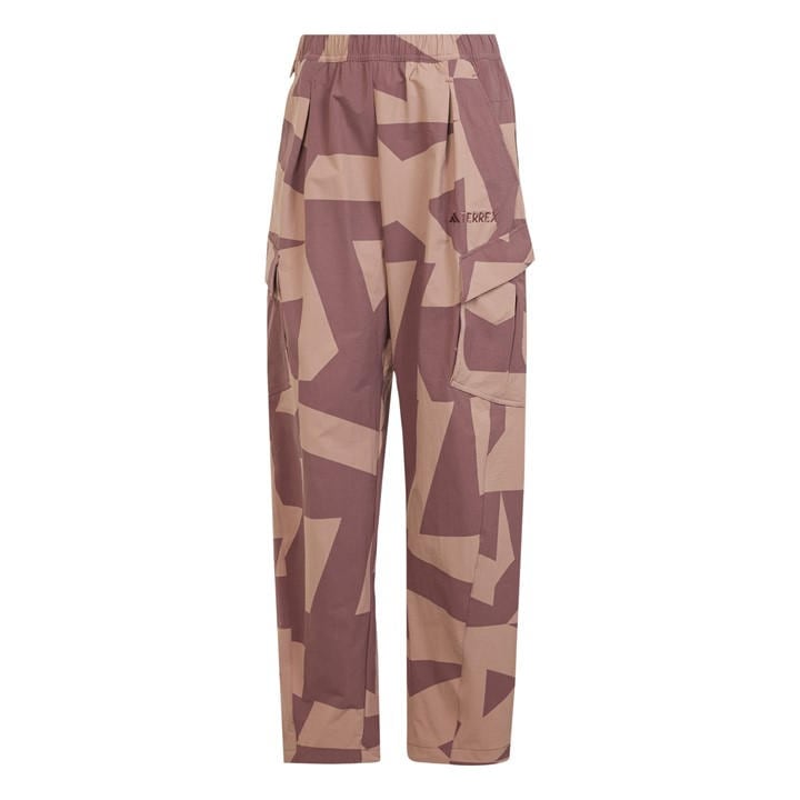 Adidas Women's Pink Terrex Xploric Cargo Joggers Printed in Size L, Sports Direct