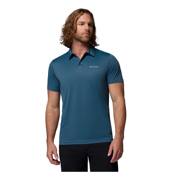 Columbia Men's Blue Hike™ Polo in Size M, Sports Direct