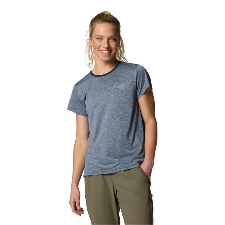 Columbia Women's Blue Vista Hill™ Ss Crew in Size 8, Sports Direct