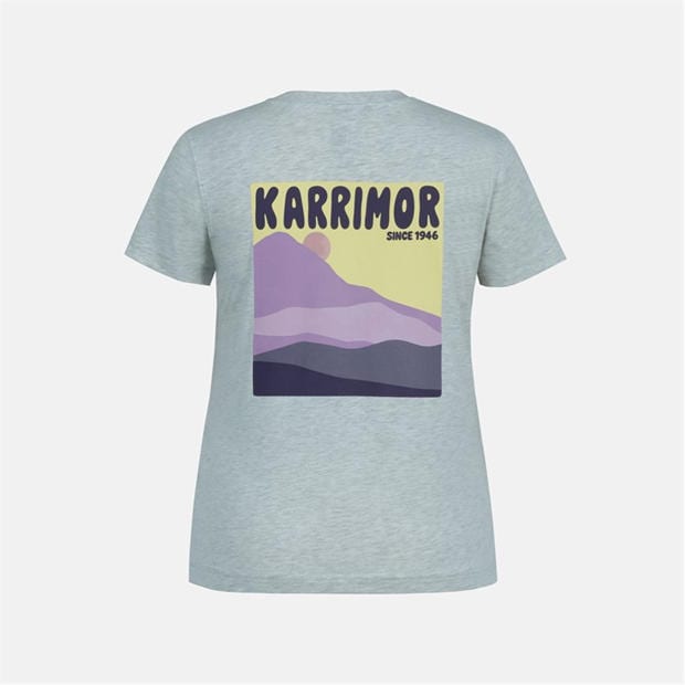 Glacier Marl - Karrimor - Women's Logo Cotton Short Sleeve Crew Neck T-Shirt