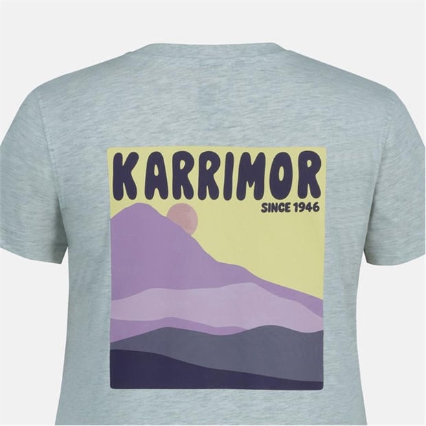 Glacier Marl - Karrimor - Women's Logo Cotton Short Sleeve Crew Neck T-Shirt