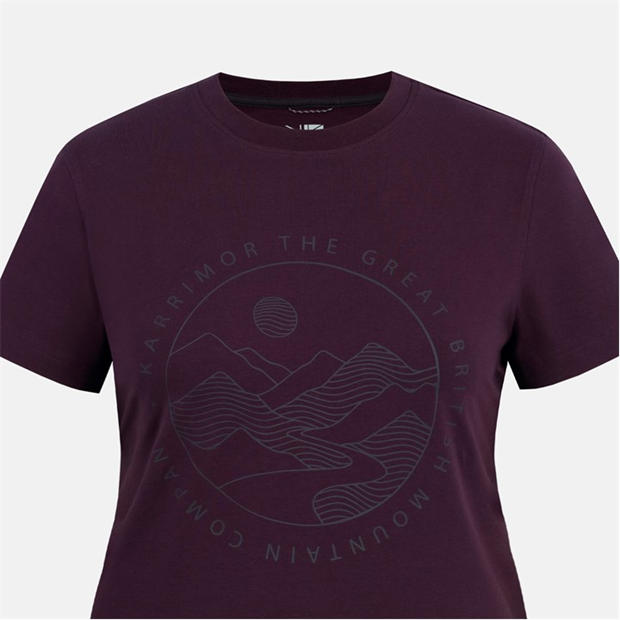 Blackberry - Karrimor - Women's Logo Cotton Short Sleeve Crew Neck T-Shirt