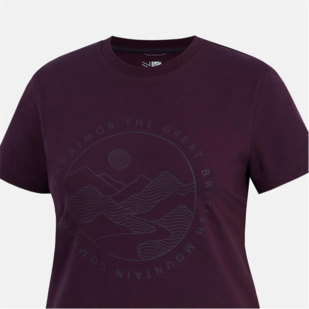 Blackberry - Karrimor - Women's Logo Cotton Short Sleeve Crew Neck T-Shirt