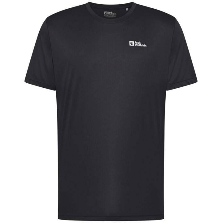 Jack Wolfskin Men' Grey Tech Tee in Size S, Sports Direct