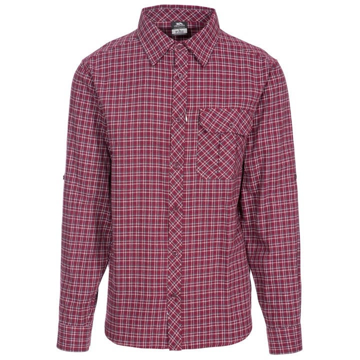 Trespass Men's Red Snyper Long-Sleeve Shirt in Size 2XS, Sports Direct