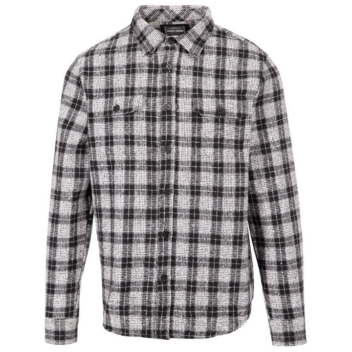 Trespass Men's White Prtlw Long Sleeve Shirt in Size L, Sports Direct