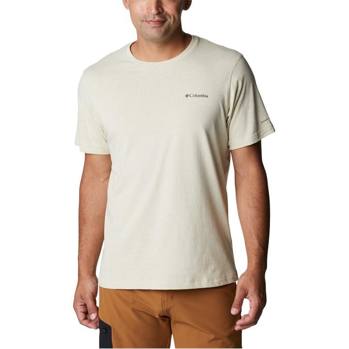 Columbia Men's Brown Short Sleeve Performance T-Shirt in Size L, Sports Direct