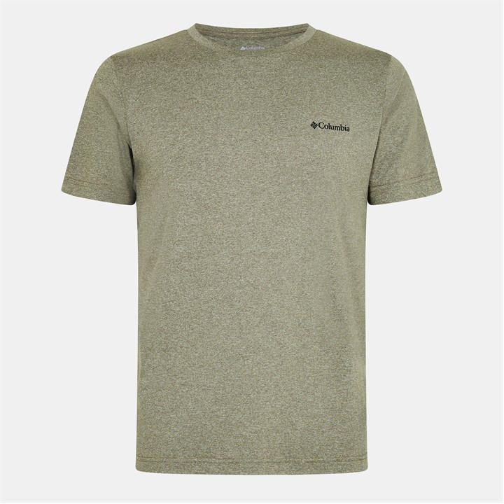 Columbia Men' Green Kwick Short-Sleeve Performance T-Shirt in Size S, Sports Direct