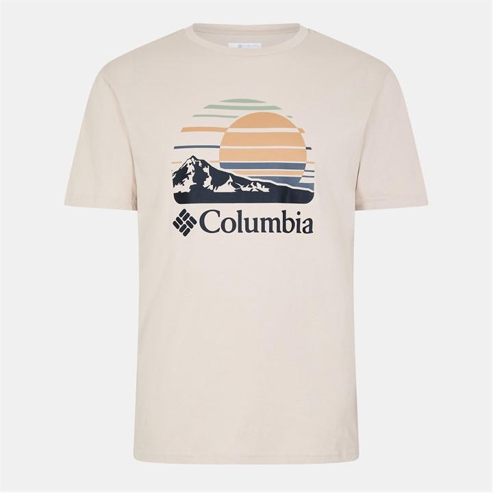 Columbia Men' Brown Path Short-Sleeve Performance T-Shirt in Size S, Sports Direct