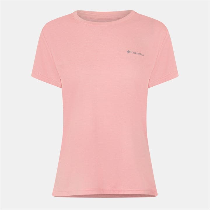 Columbia Women's Pink Short-Sleeve Performance T-Shirt in Size 14, Sports Direct