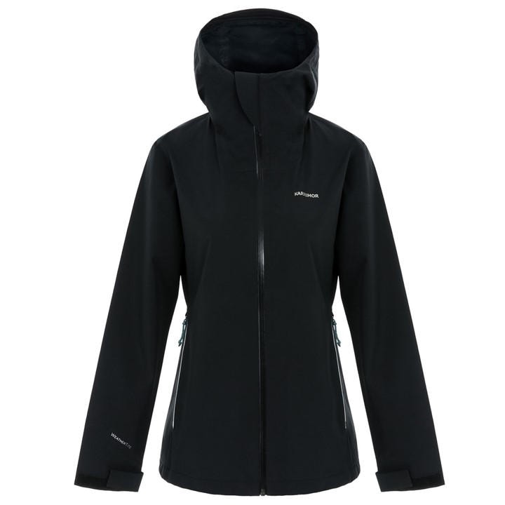 Karrimor Women's Black Hot Rock Weathertite Hooded Waterproof Jacket in Size 18, Sports Direct