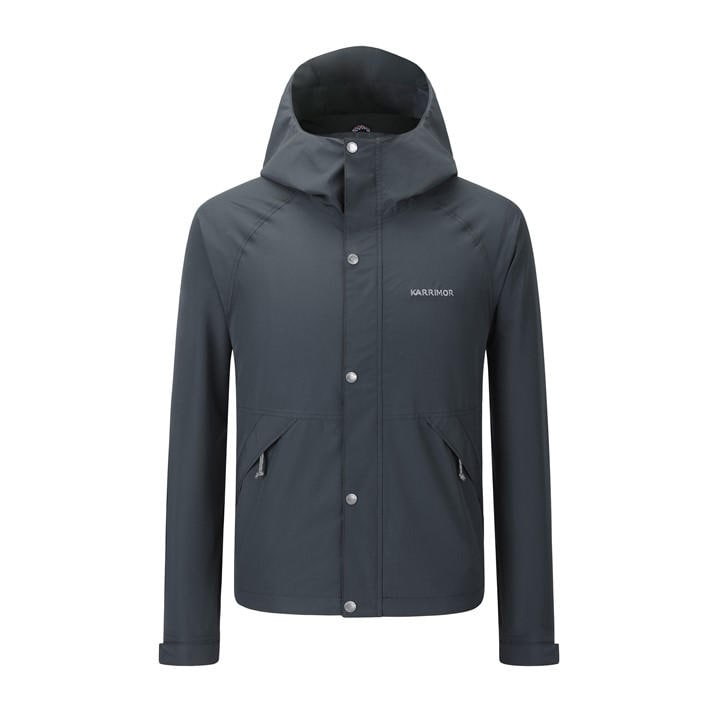Karrimor Women's Black Helix Weathertite Windproof Hooded Waterproof Jacket in Size 18, Sports Direct