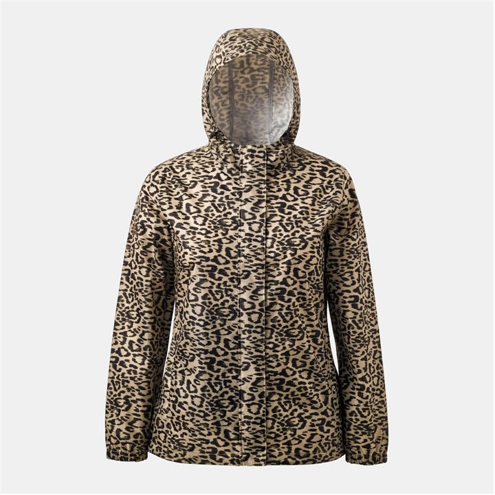 Gelert Women's Beige Packaway Hooded Packable Waterproof Jacket in Size 16, Sports Direct