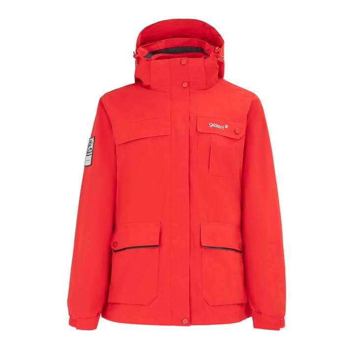 Gelert Women's Red 3-In-1 Windproof Fleece Lined Detachable Hood Long Sleeve Jacket in Size 6, Sports Direct