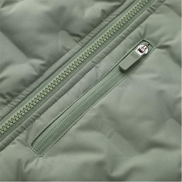 Kaki - Karrimor - Women's Heat-Sealed Hooded Long Sleeve Hip Length Insulated Puffer Jacket