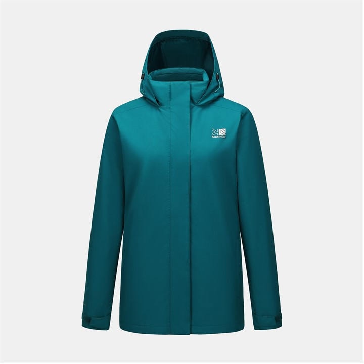 Karrimor Women's Green Weathertite Waterproof 3-In-1 Jacket in Size 10, Sports Direct