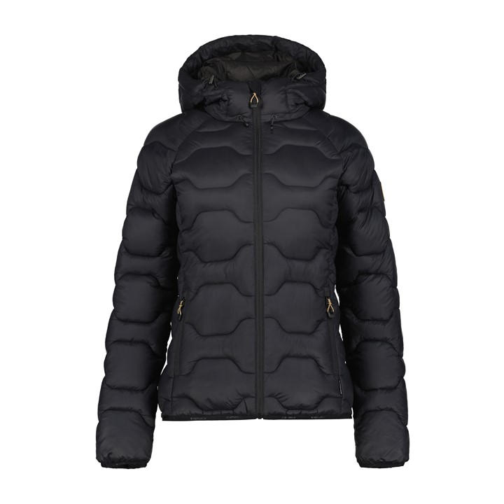 Icepeak Women's Black Ey Quilted Weather-Resistant Insulated Puffer Jacket in Size 18, Sports Direct