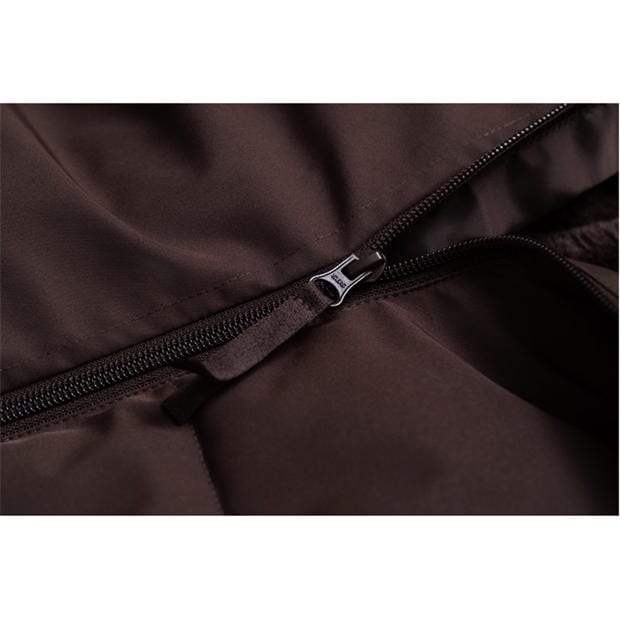 Brown - Gelert - Women's Ottawa Hooded Long Sleeve Slim Fit Down Jacket
