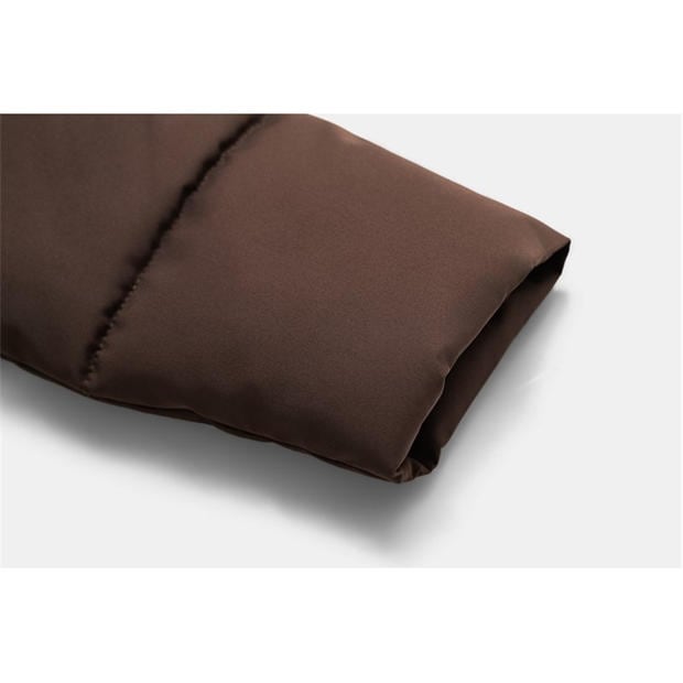 Brown - Gelert - Women's Ottawa Hooded Long Sleeve Slim Fit Down Jacket