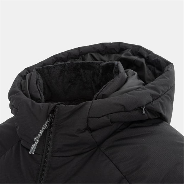 Black - Karrimor - Womens Helix Wind Resistant Long Hooded Down Jacket