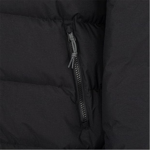Black - Karrimor - Womens Helix Wind Resistant Long Hooded Down Jacket
