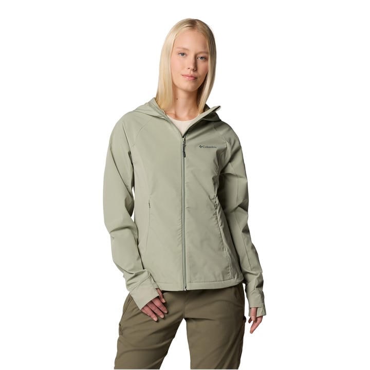 Columbia Women's Green Sweet As Hooded Long Sleeve Softshell Jacket in Size 16, Sports Direct