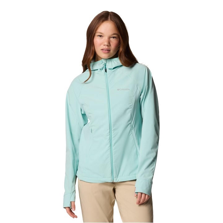 Columbia Women's Blue Sweet As Hooded Long Sleeve Softshell Jacket in Size 8, Sports Direct