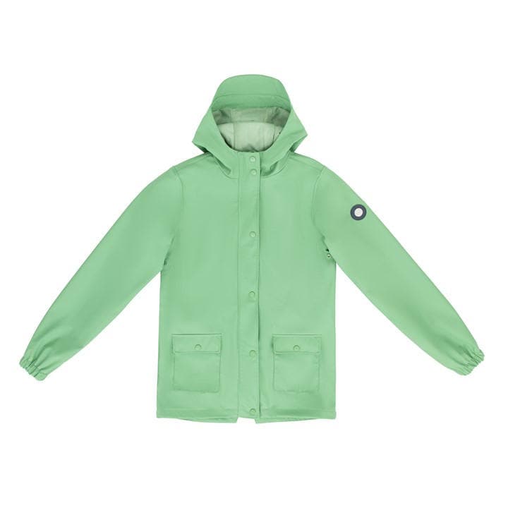 Gelert  Kids Green Coast Fleece Lined Windproof Long Sleeve Waterproof Jacket in Size 13 - 14 Years, Sports Direct