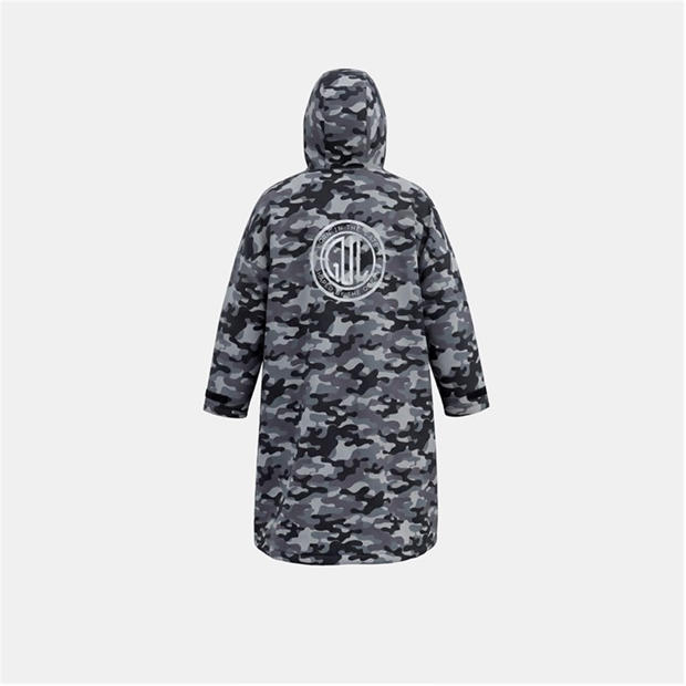 Camo - Gul - Unisex Kids Gelert Waterproof Fleece Lined Long Sleeve Oversized Fit Insulated Robe