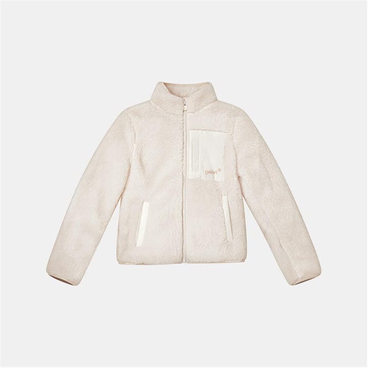 Gelert Boys Cream Teddy Fleece Zip-Up Jacket  in Size 5 - 6 Years, Sports Direct