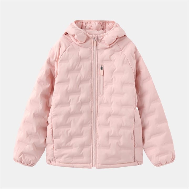 Karrimor Girls Pink Kids' Heat-Sealed Windproof Hooded Full Zip Insulated Puffer Jacket in Size 13 - 14 Years, Sports Direct