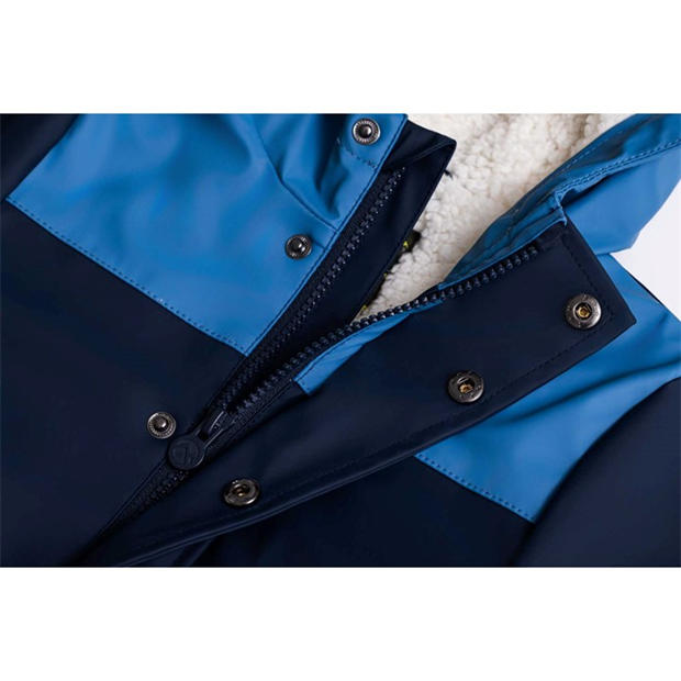 Navy - Gelert - Unisex Kids PU  Long Sleeve Raincoat