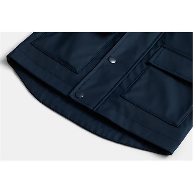 Navy - Gelert - Unisex Kids PU  Long Sleeve Raincoat