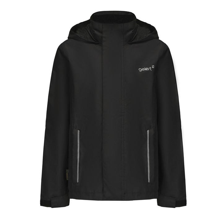 Gelert Boys Black  Kids Horizon Waterproof Jacket in Size 9 - 10 Years, Sports Direct