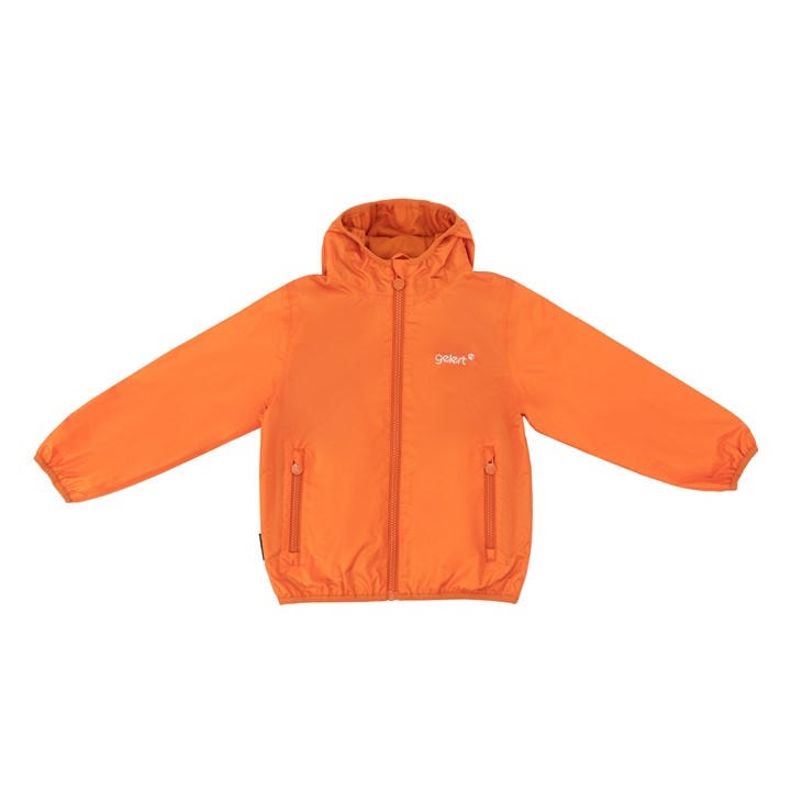 Gelert Boys Orange Kids' Dursley Waterproof Long Sleeve Hooded Jacket in Size 2 - 3 Years, Sports Direct