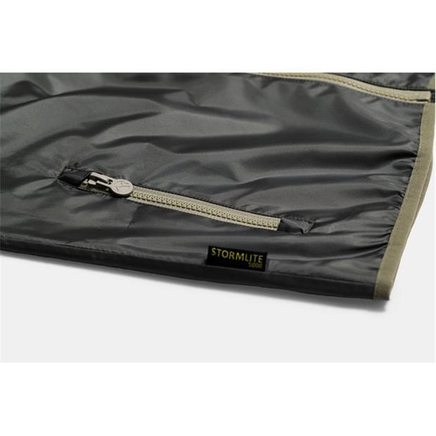 Dark Khaki/Sage - Gelert - Kids Dursley Stormlite 5000mm Hooded Long Sleeve Waterproof Jacket