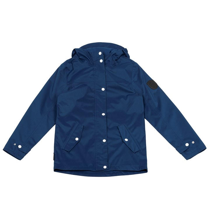 Gelert Girls Blue Kids' Coast Waterproof Windproof Hooded Long Sleeve Waterproof Jacket in Size 9 - 10 Years, Sports Direct