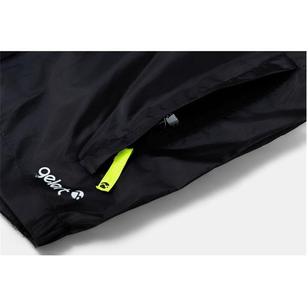 Black - Gelert - Unisex Kids Packaway Hooded Long Sleeve Waterproof Jacket