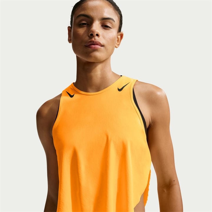 Nike Women's Yellow As Crop Tank Top in Size 12, Sports Direct